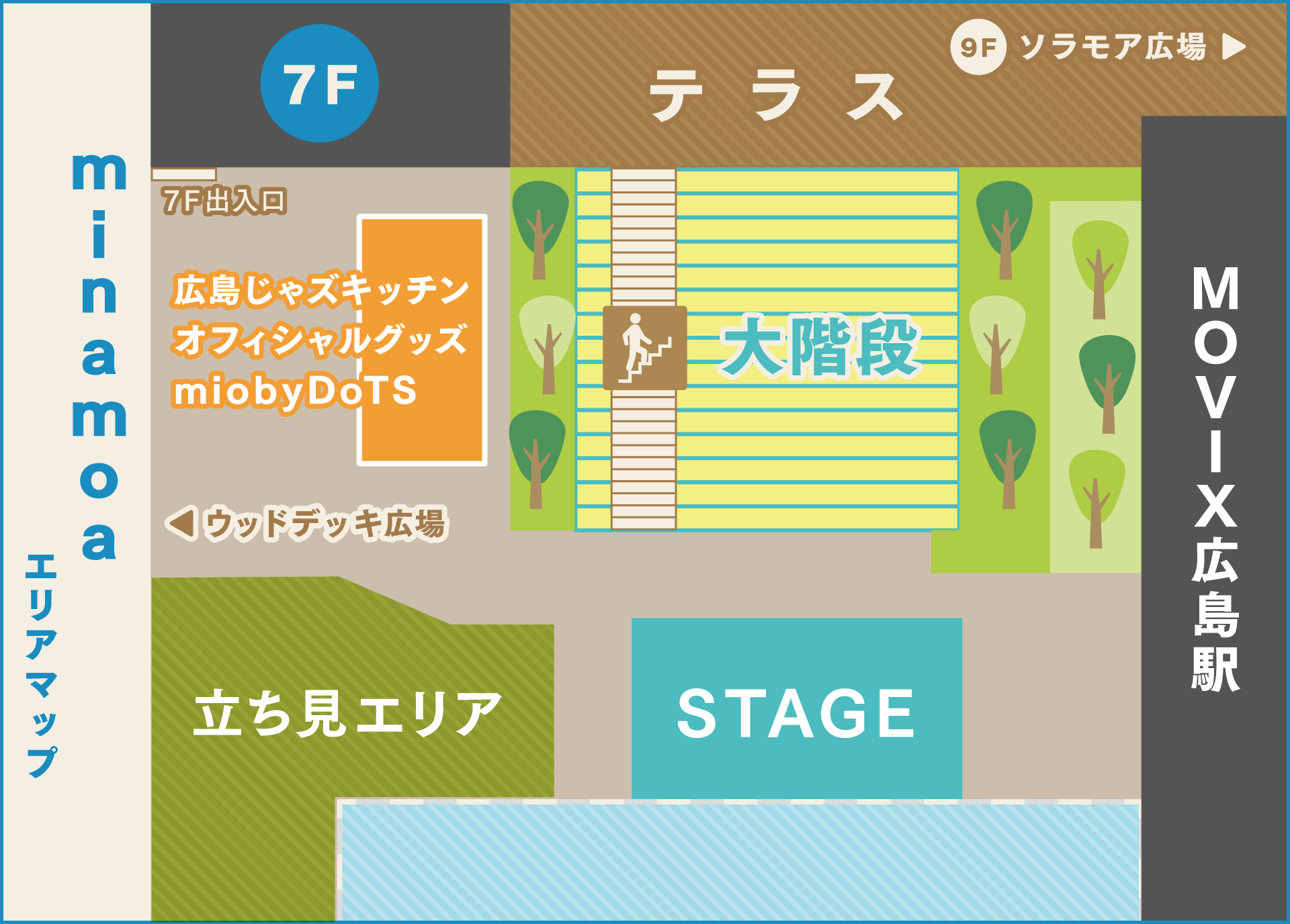 ミナモアエリアマップ